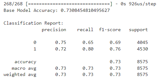 base model report