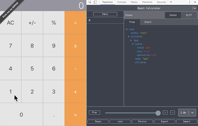 Demo of Reactime