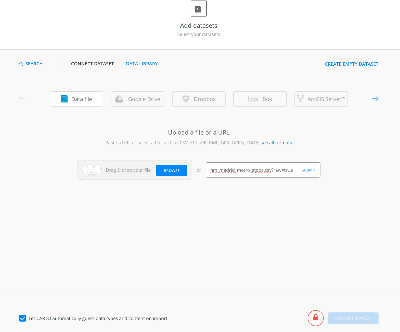 Import datasets