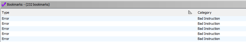 Ghidra 232 Errors