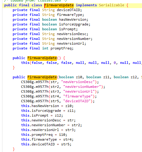 Firmware Update Code