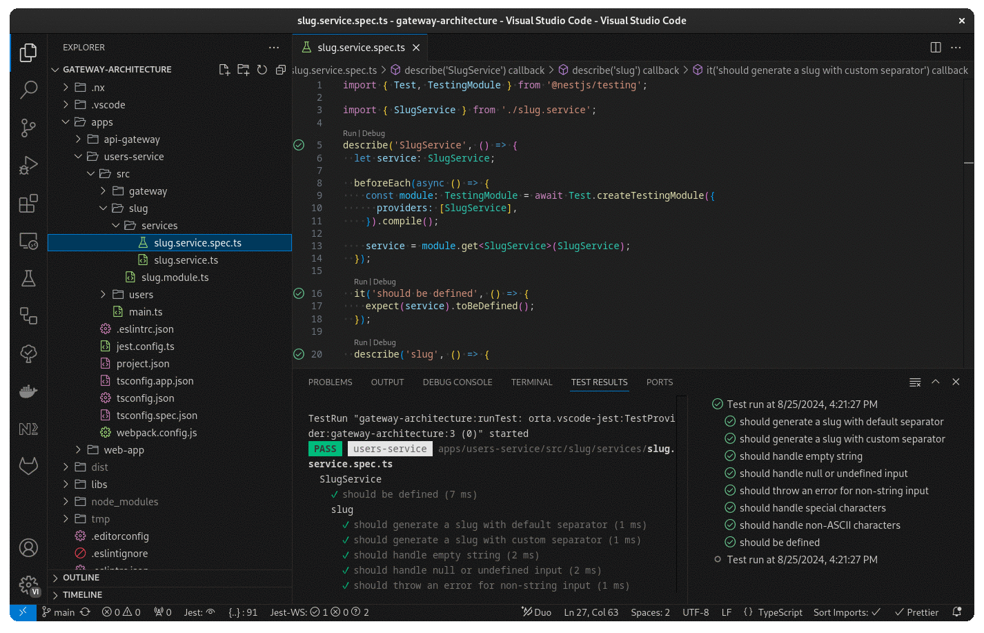 Visual Studio Code: code preview, themes, editing with syntax highlighting