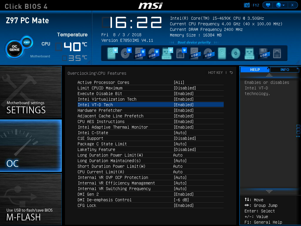 Intel Virtualization/VT-D