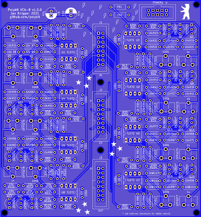 Polykit VCA-8 PCB