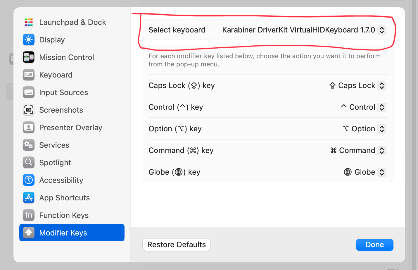 System Preferences