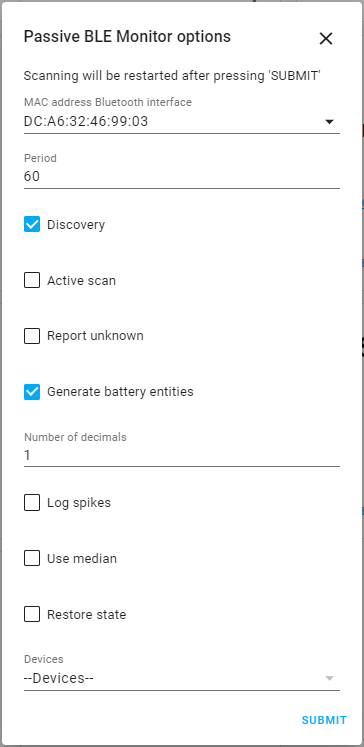 Integration setup