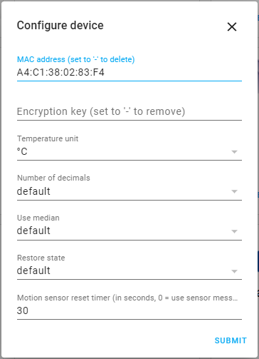 device setup