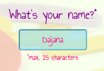 Name input field