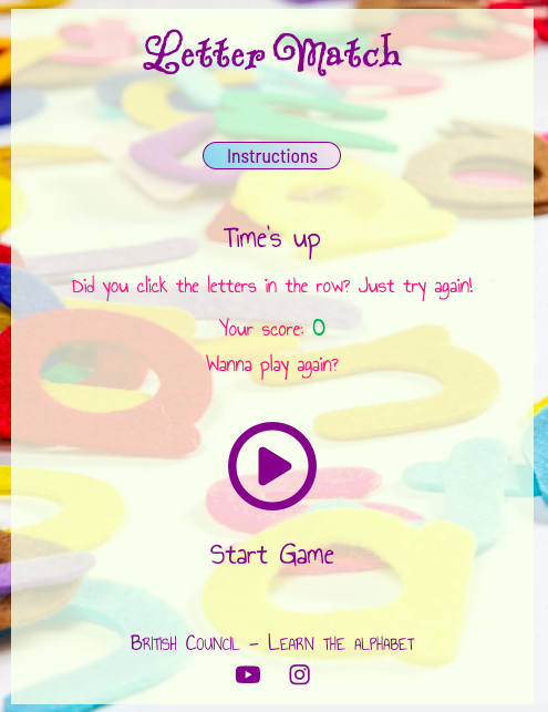 Restart game panel