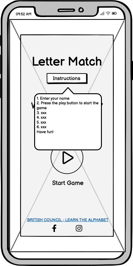 Mobile wireframe