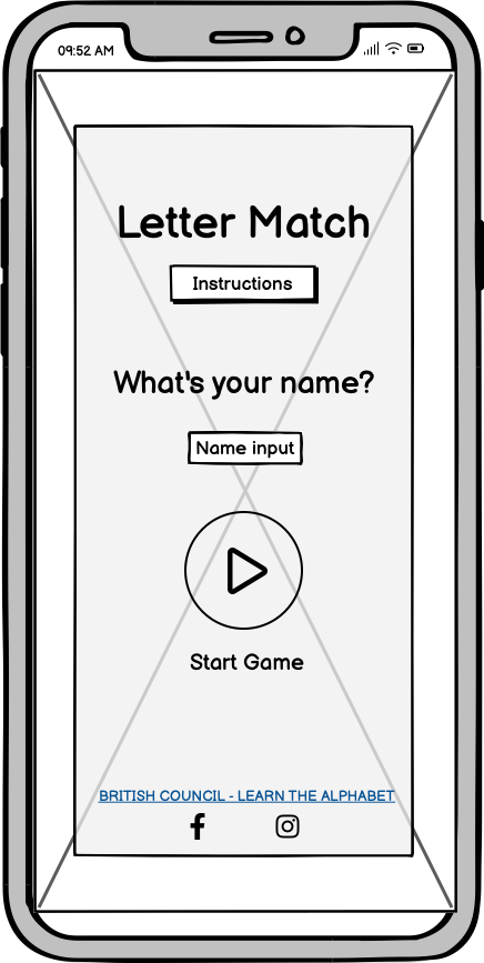 Mobile wireframe