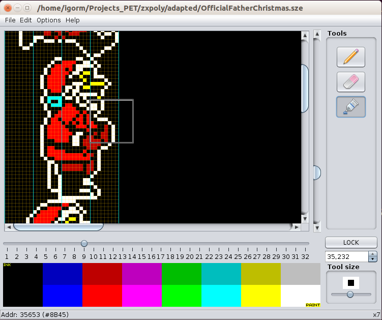 ZXPoly Sprite Corrector screenshot