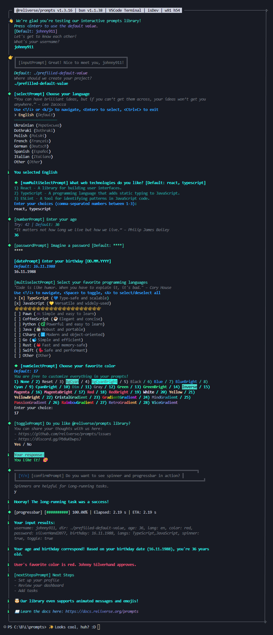 CLI Example