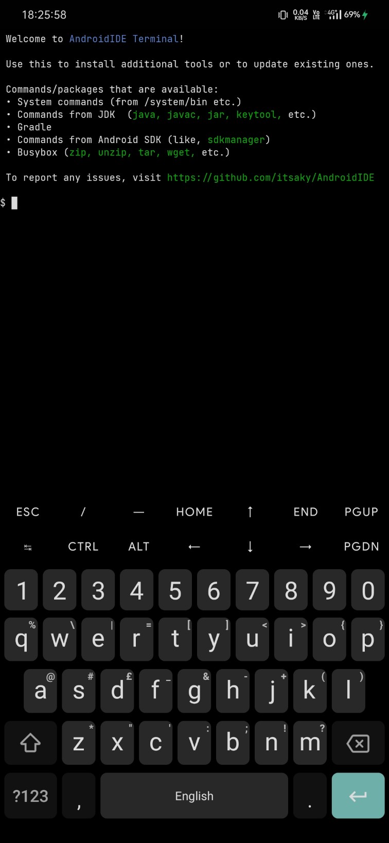 AndroidIDE Terminal
