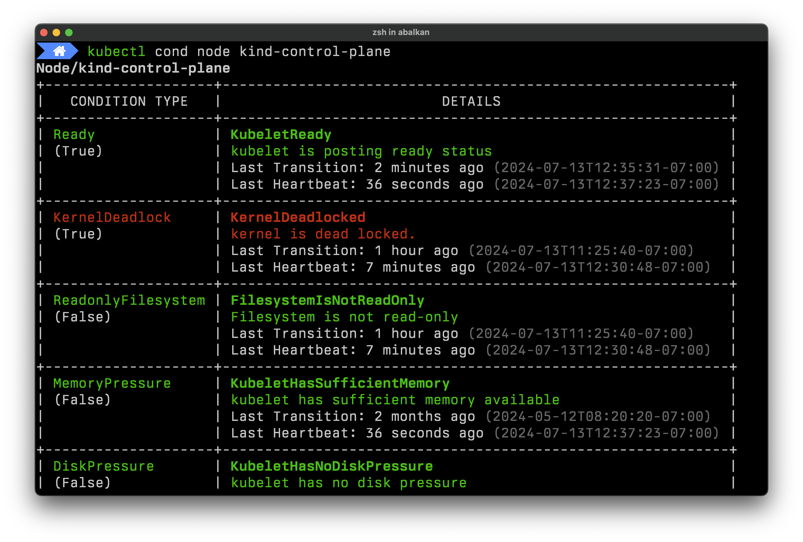 kubectl cond example