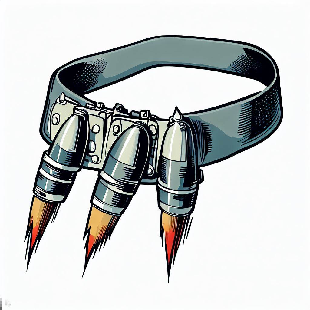 Rocket utility belt logo