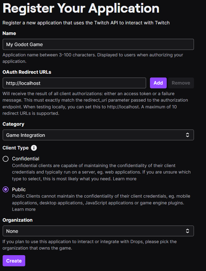 twitch-dev-console-create-app