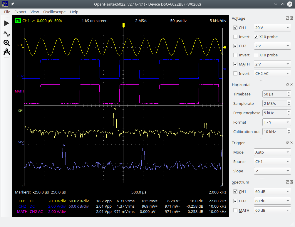 Image of main window on linux