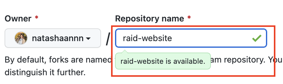 Name Your Repository