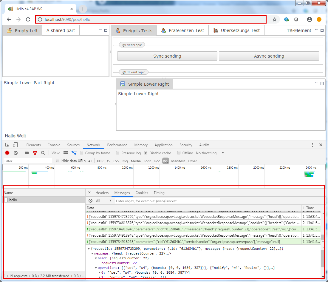 Chrome Debug View