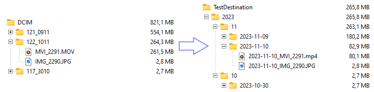 import_converter source and destination example