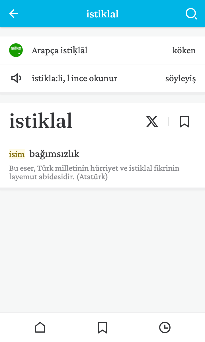 telefon için ekran görüntüsü: istiklal