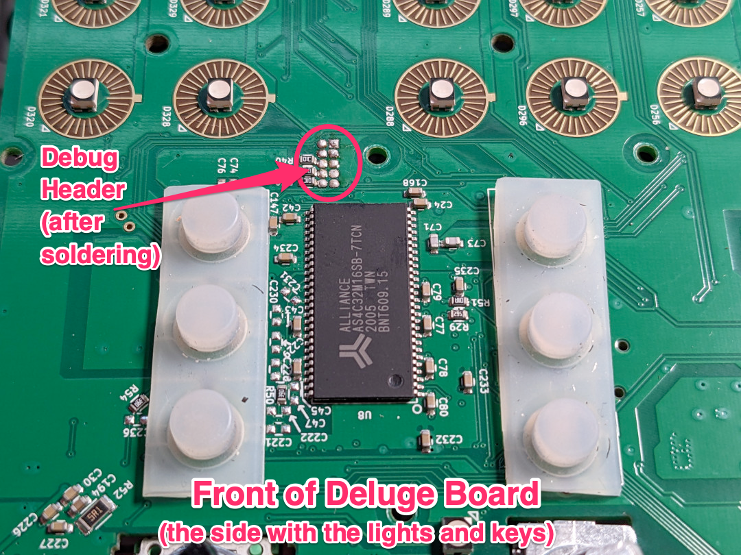 10 pin header soldering result