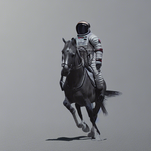 astronaut riding a horse in photorealistic style