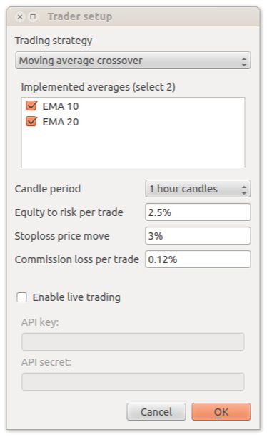 Setting up trading