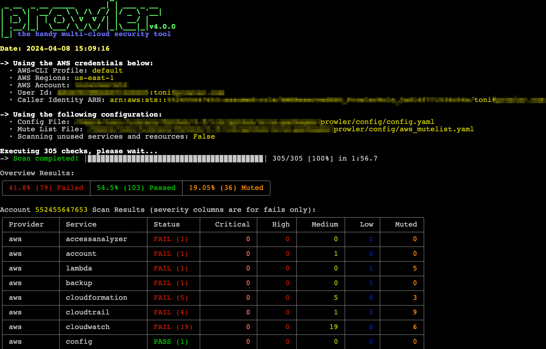 Prowler CLI Execution