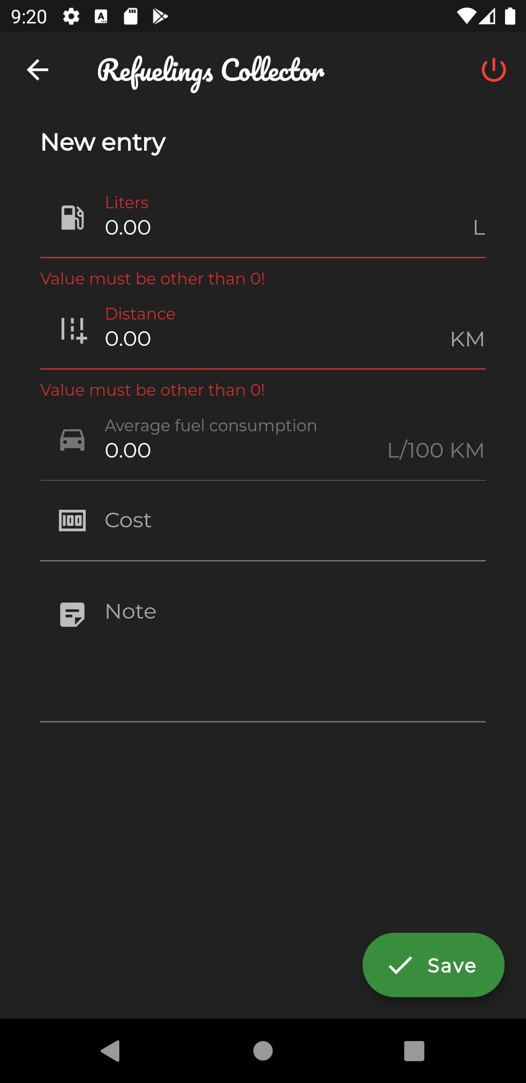 form validation