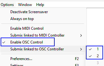 Enable OSC