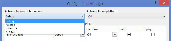 Solution Configuration