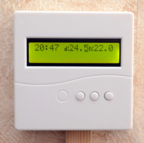 day/night temperature configuration view