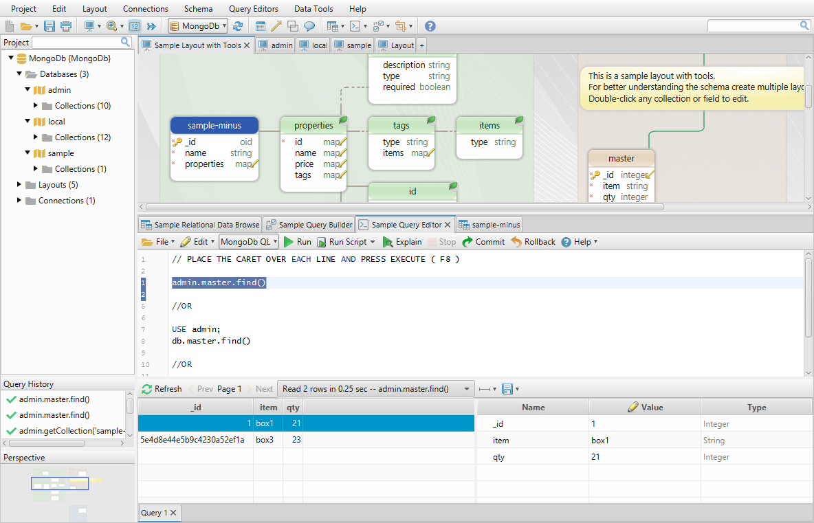 Visual Query Editor for MongoDB