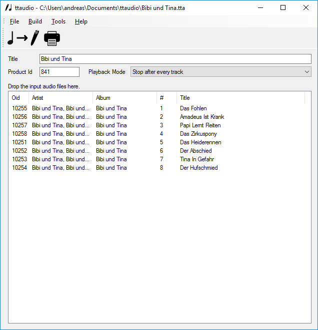 Screenshot of MainForm