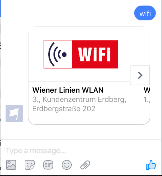 Carousel with Wiener Linien WLAN Hotspots