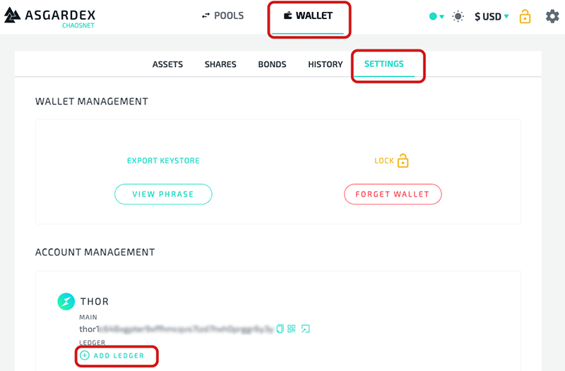 Add Ledger