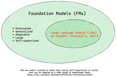 Foundation Models versus LLMs