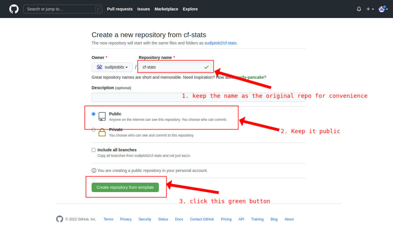 cloning the repo