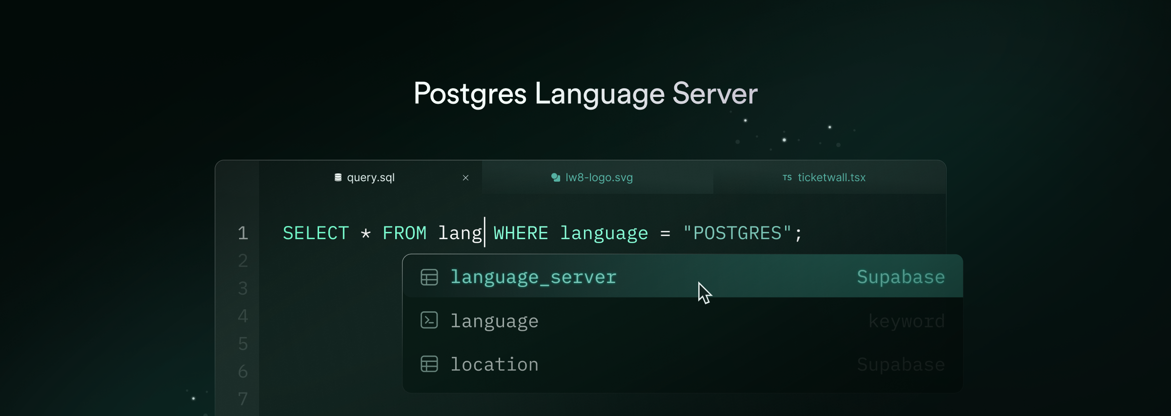 Postgres Language Server