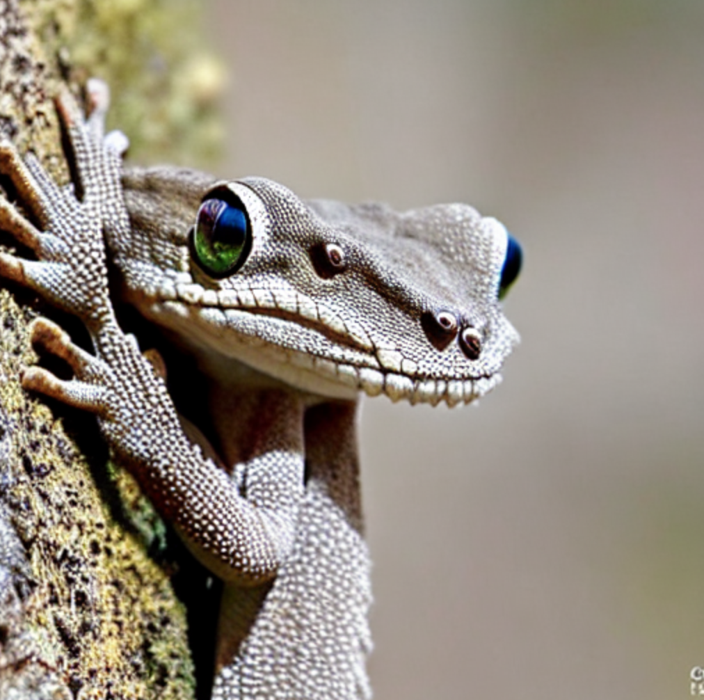 round horned fringe-fingered gecko