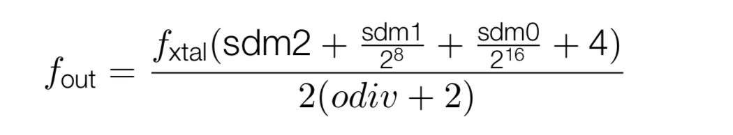 Audio PLL Formula