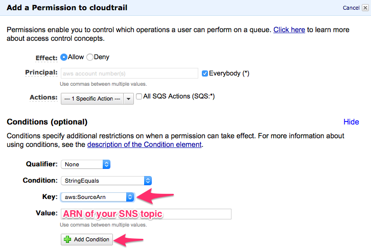 CloudTrail setup