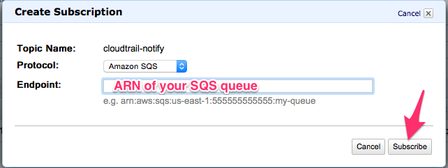 CloudTrail setup