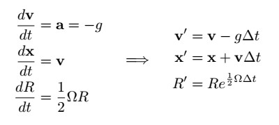 formulae for rigid body motion