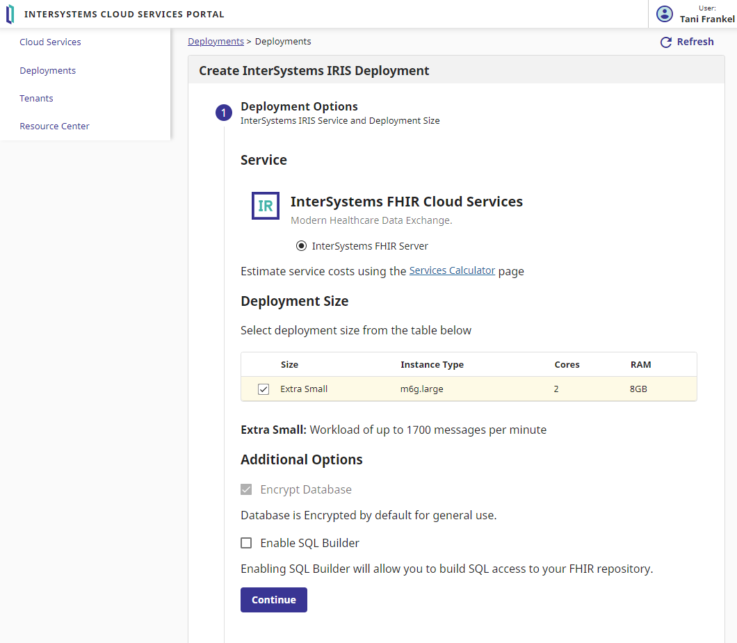 FHIR Server Deployment - size