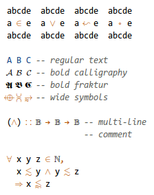 monospacified fallback