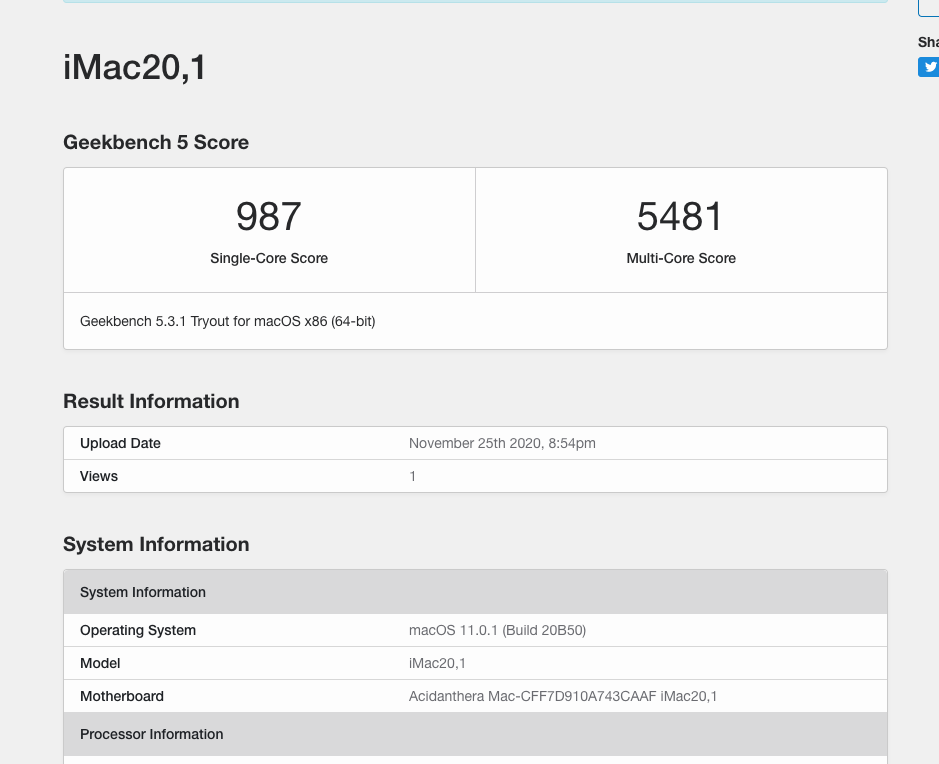 Geekbench Score with OC