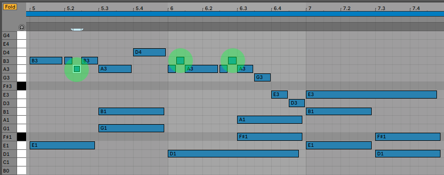 Ableton Piano Roll